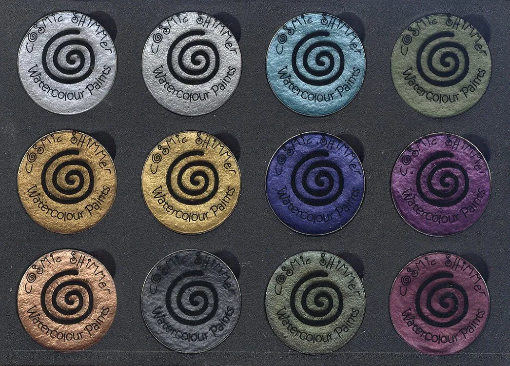 Cosmic Shimmer Iridescent Watercolour Pallet set  - Decadent & Precious Metals