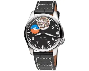 EPOS Timeless Sapphire Crystal Pilot Hand-Wound Watch