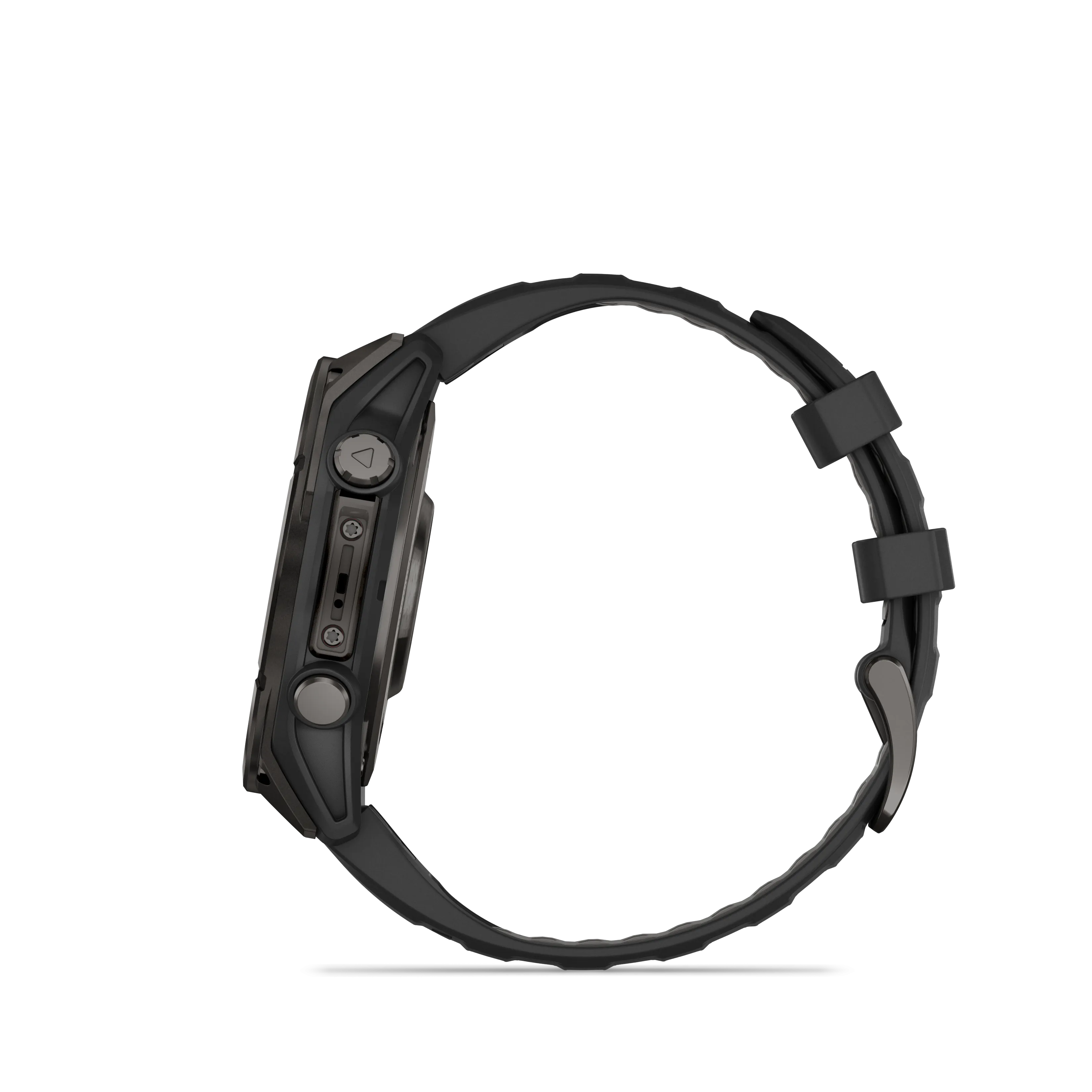 Fenix 8 Smartwatch, 47mm - AMOLED Sapphire, Carbon Grey DLC With Black/Pebble Grey Silicone Band - 010-02904-21