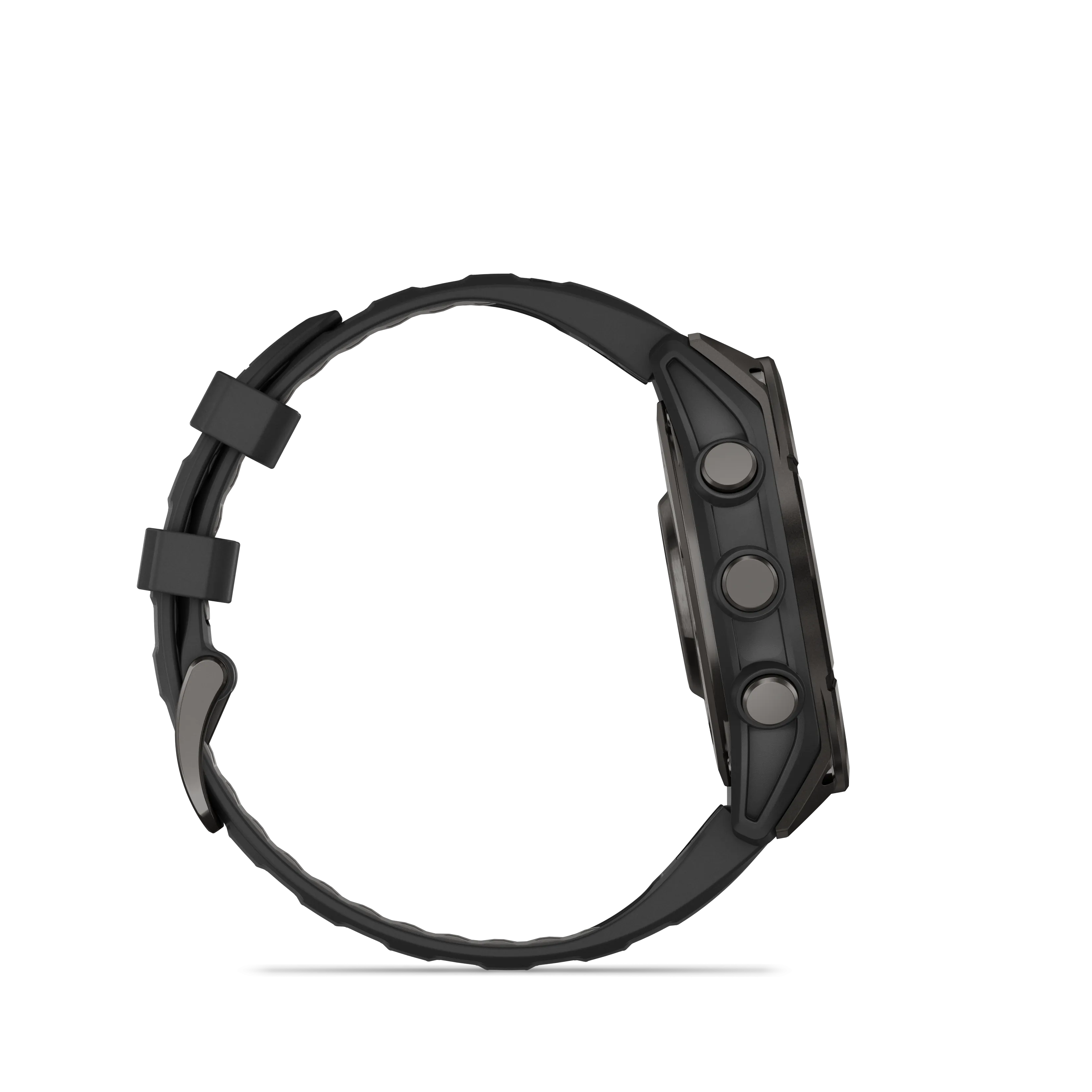 Fenix 8 Smartwatch, 47mm - AMOLED Sapphire, Carbon Grey DLC With Black/Pebble Grey Silicone Band - 010-02904-21