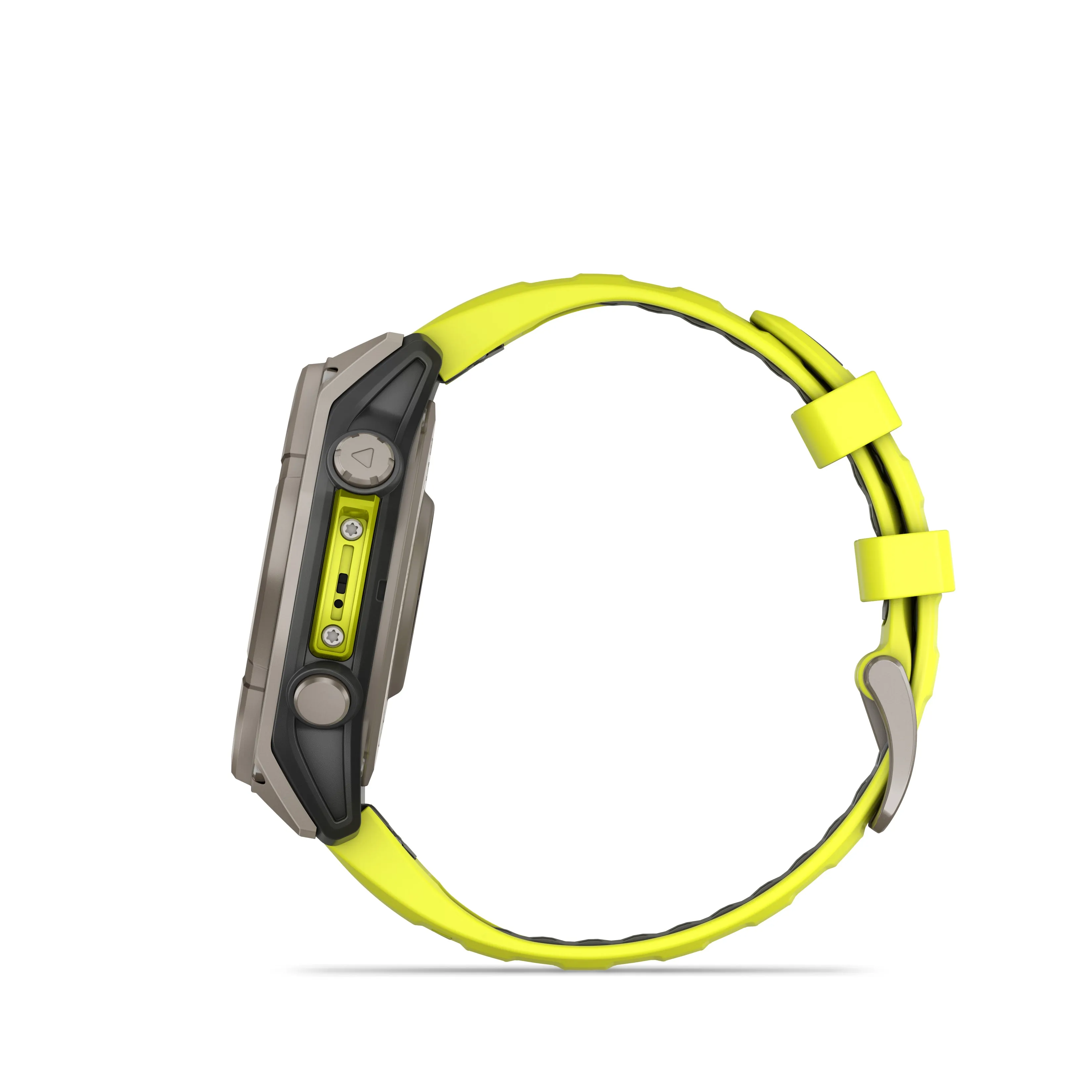 Fenix 8 Smartwatch, 47mm - Solar, Sapphire, Titanium with Amp Yellow/Graphite Silicone Band - 010-02906-21