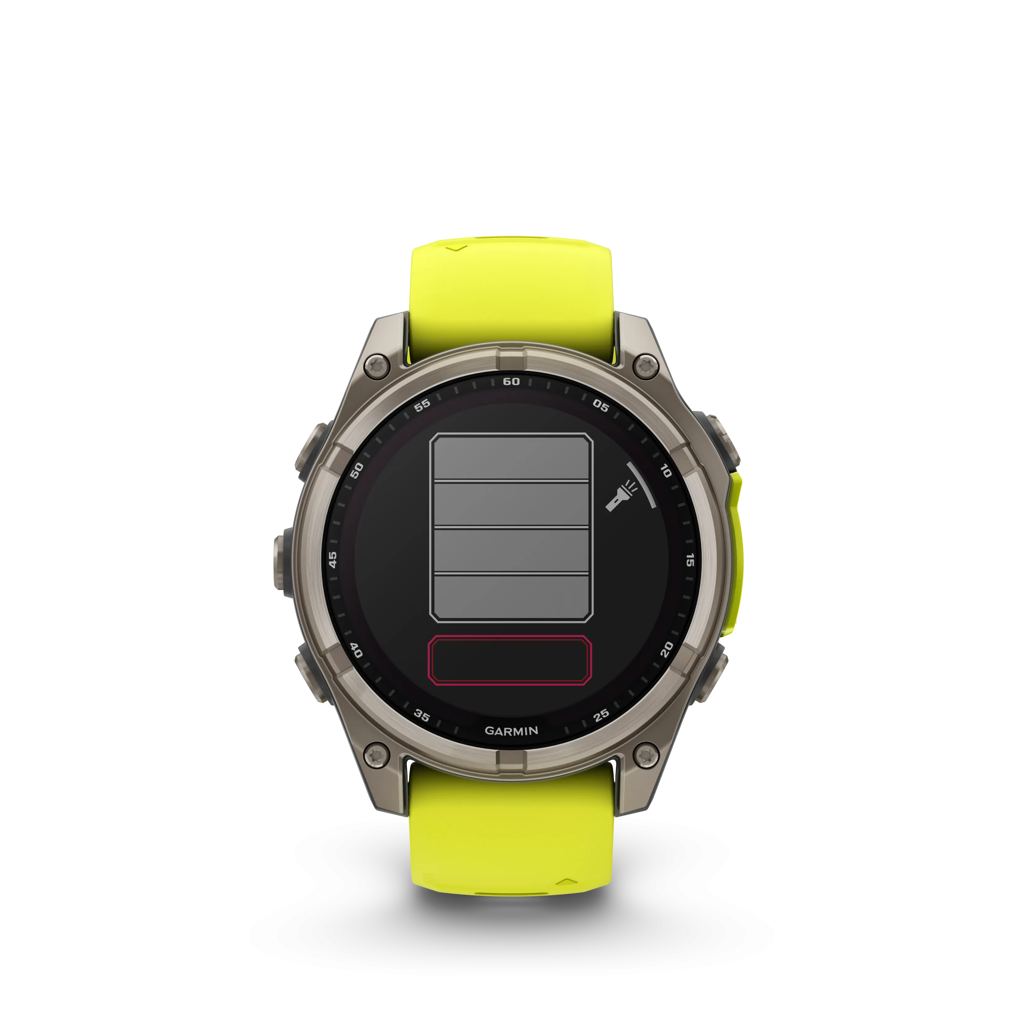 Fenix 8 Smartwatch, 47mm - Solar, Sapphire, Titanium with Amp Yellow/Graphite Silicone Band - 010-02906-21