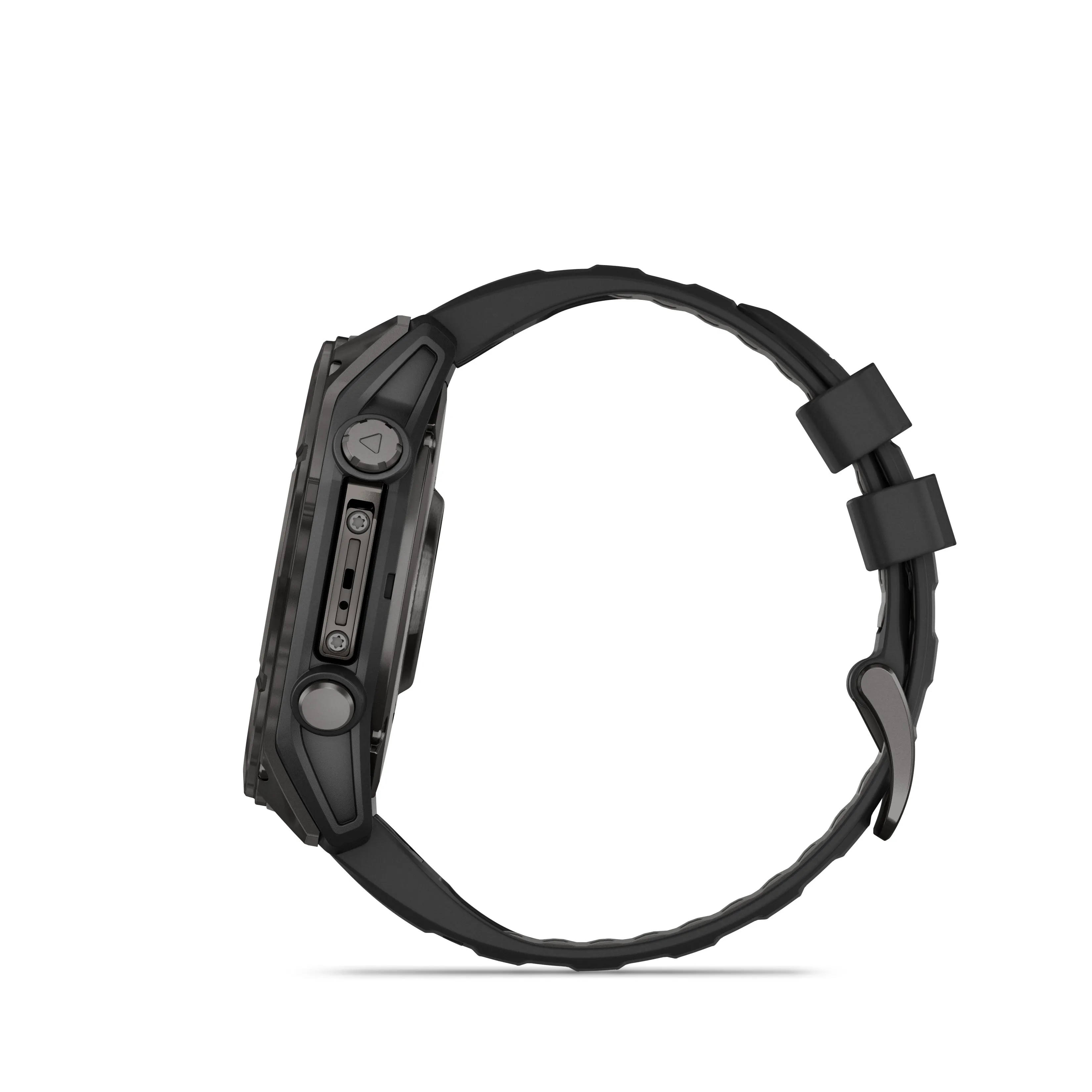 Fenix 8 Smartwatch, 51mm - AMOLED Sapphire, Carbon Grey DLC With Black/Pebble Grey Silicone Band - 010-02905-21