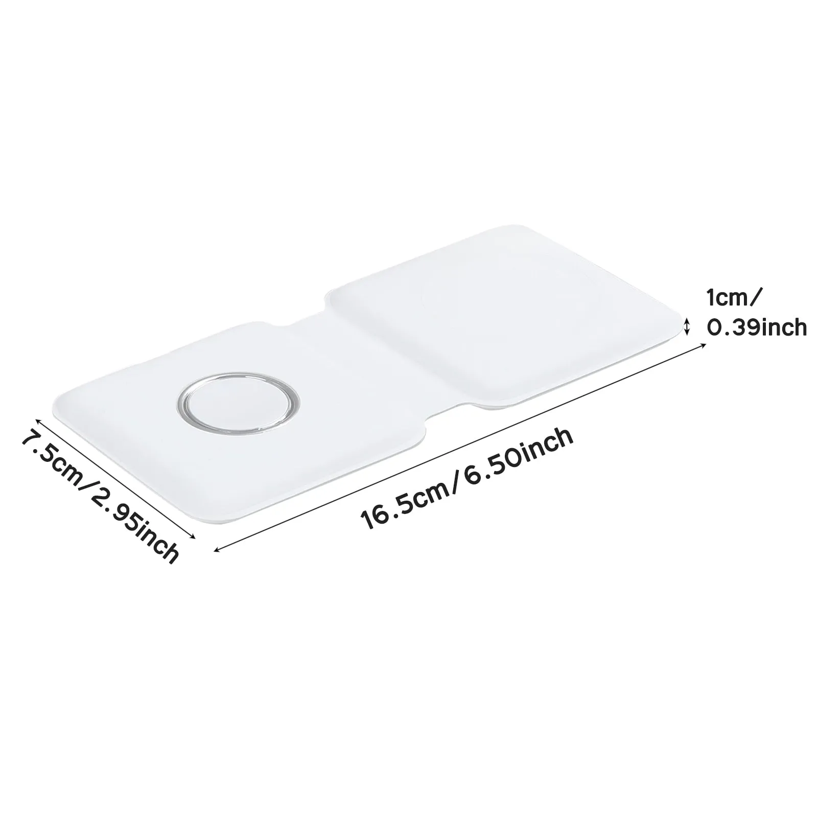 Foldable Double Wireless Fast Charger Pad