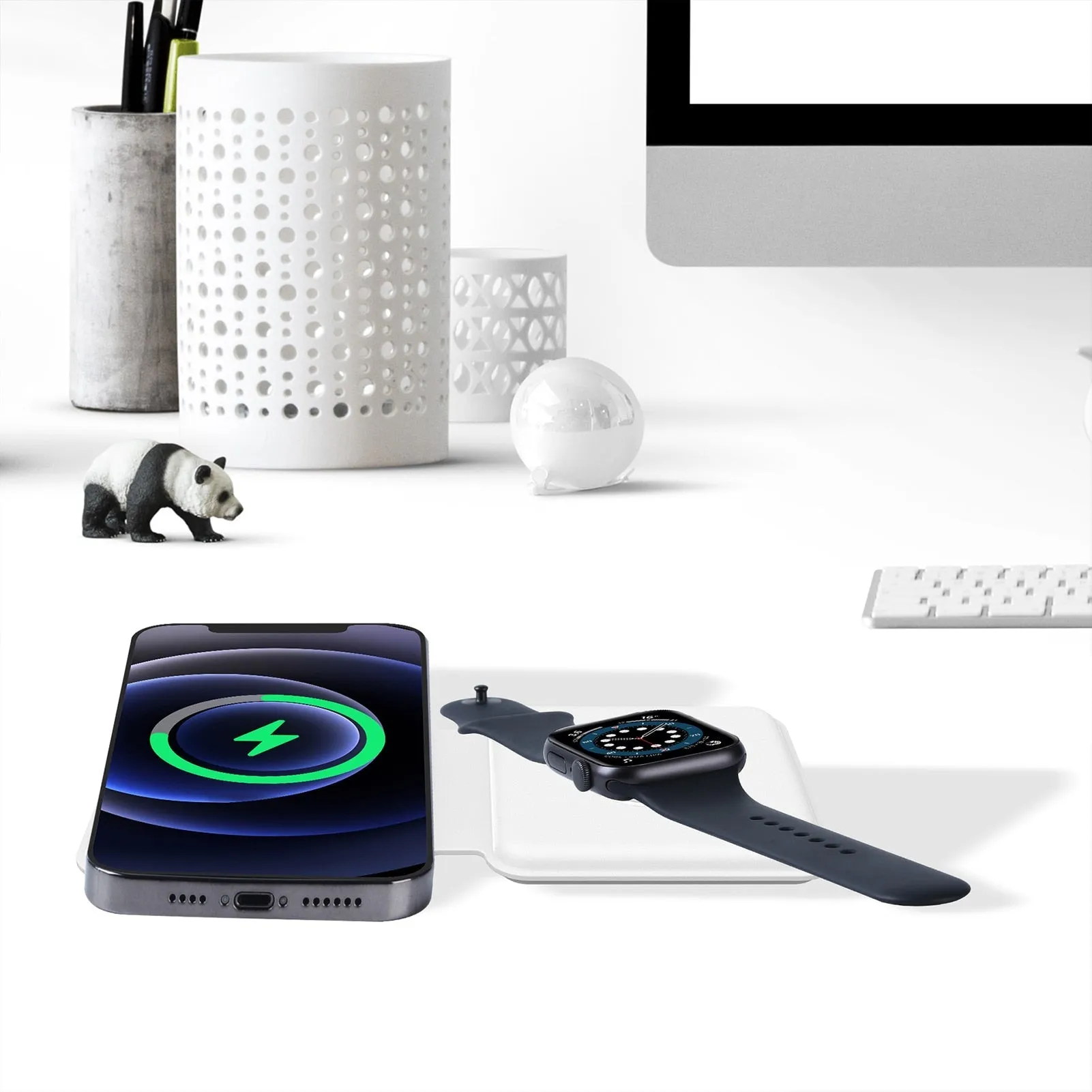 Foldable Double Wireless Fast Charger Pad