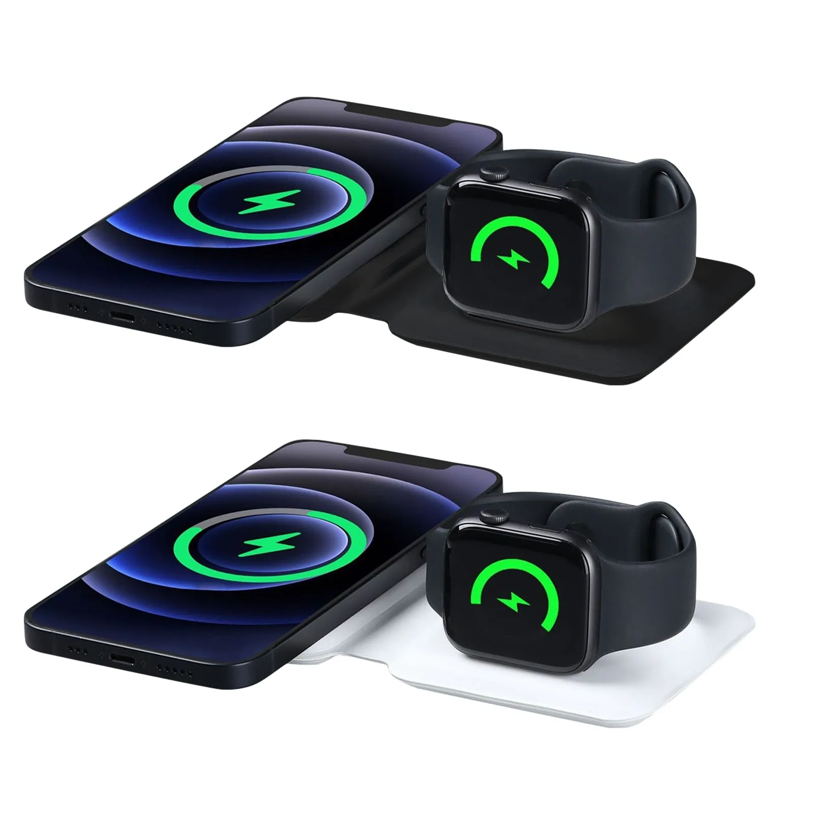Foldable Double Wireless Fast Charger Pad