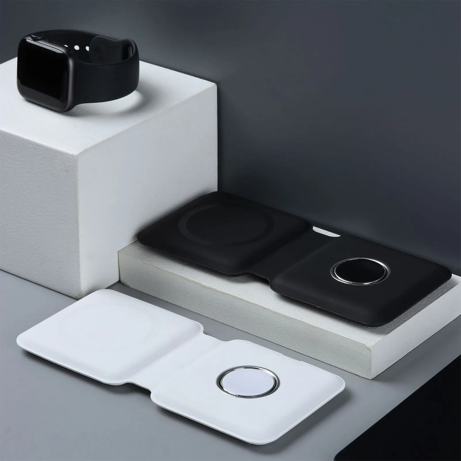 Foldable Double Wireless Fast Charger Pad