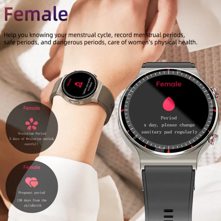 G08 1.3-Inch TFT Smart Watch with ECG Monitoring and Menstrual Cycle Reminder for Men and Women