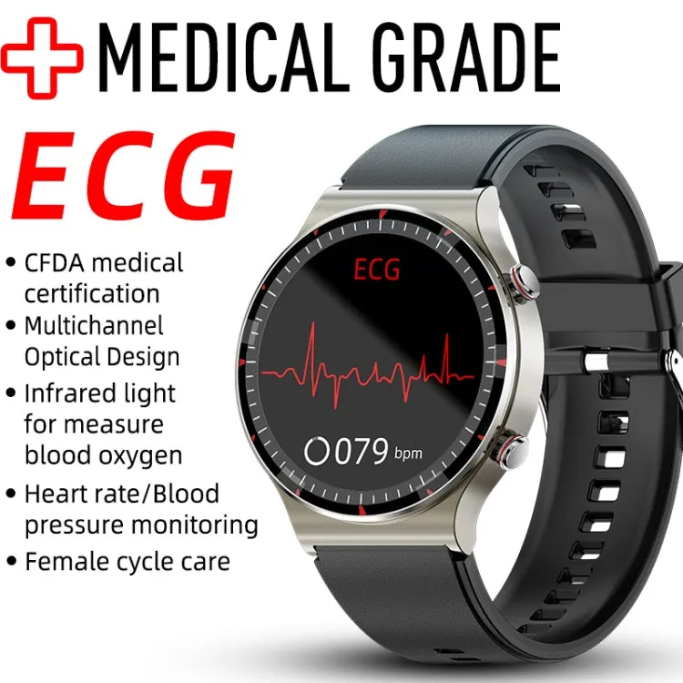 G08 1.3-Inch TFT Smart Watch with ECG Monitoring and Menstrual Cycle Reminder for Men and Women