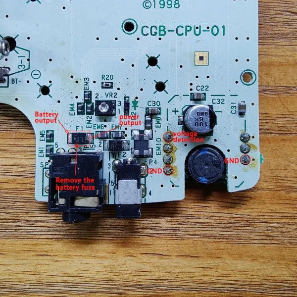 Game Boy Color Rechargeable Battery Mod - FunnyPlaying