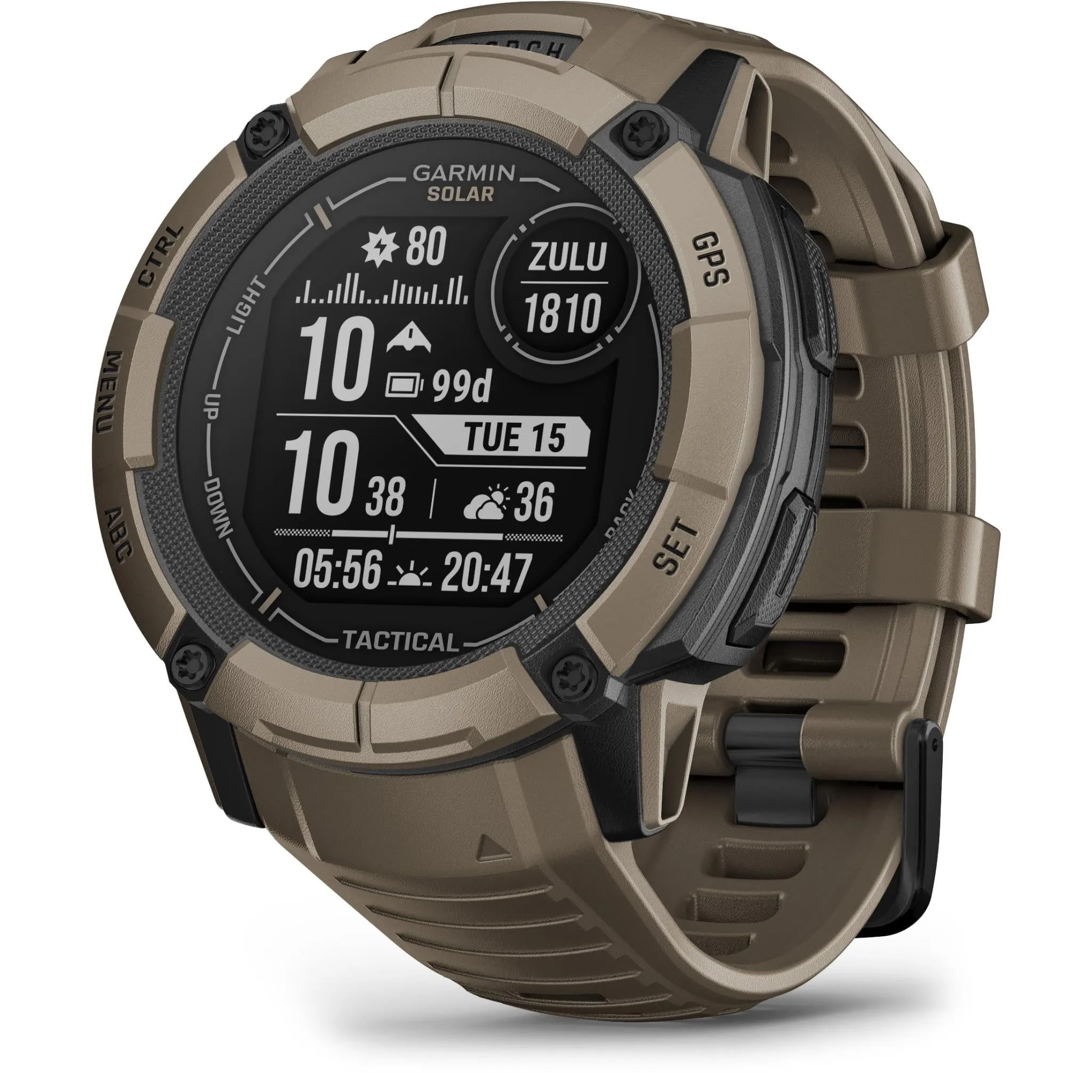 Garmin Instinct 2X Solar Sports Watch (Tactical Edition Coyote Tan)