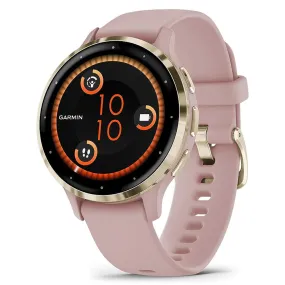 Garmin Venu 3S Dust Rose AMOLED Display Advanced Health and Fitness Features Up to 10 Days of Battery GPS Smartwatch - 010-02785-03