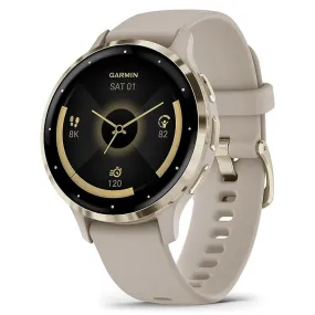 Garmin Venu 3S French Gray AMOLED Display Advanced Health and Fitness Features Up to 10 Days of Battery GPS Smartwatch - 010-02785-02