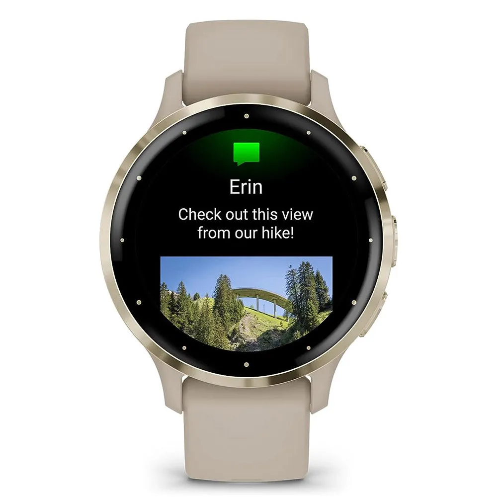 Garmin Venu 3S French Gray AMOLED Display Advanced Health and Fitness Features Up to 10 Days of Battery GPS Smartwatch - 010-02785-02