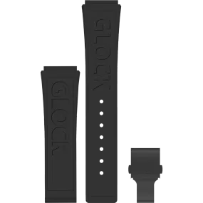 GLOCK - Interchangeable Silicone Strap | GB-PU-BLKLGO-BC