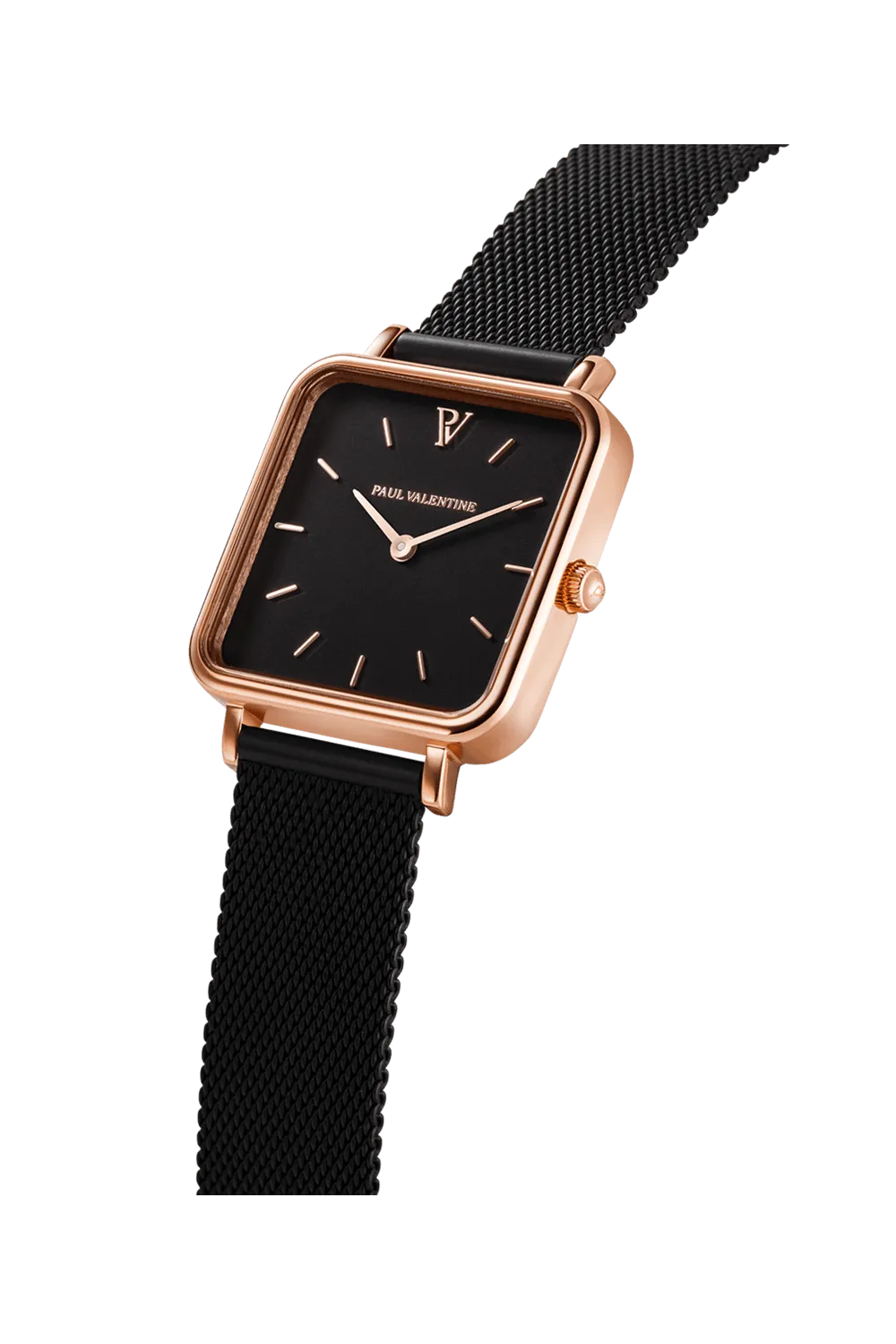 Glossyedge Rose Gold Black Mesh Black