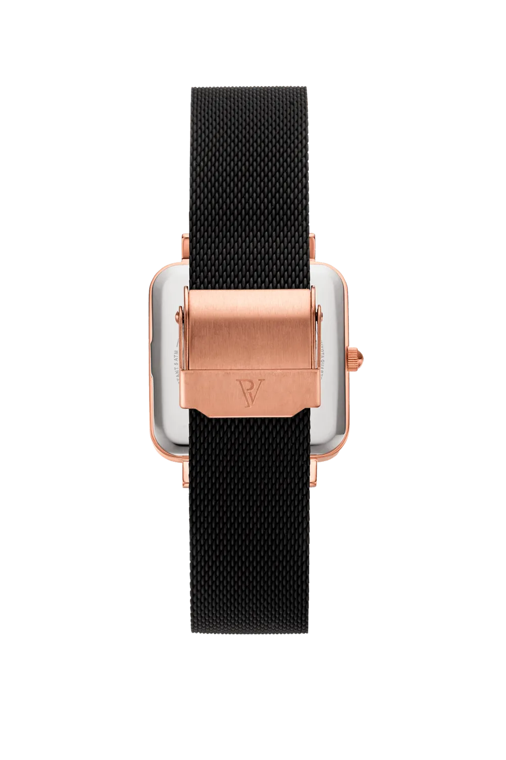 Glossyedge Rose Gold Black Mesh Black