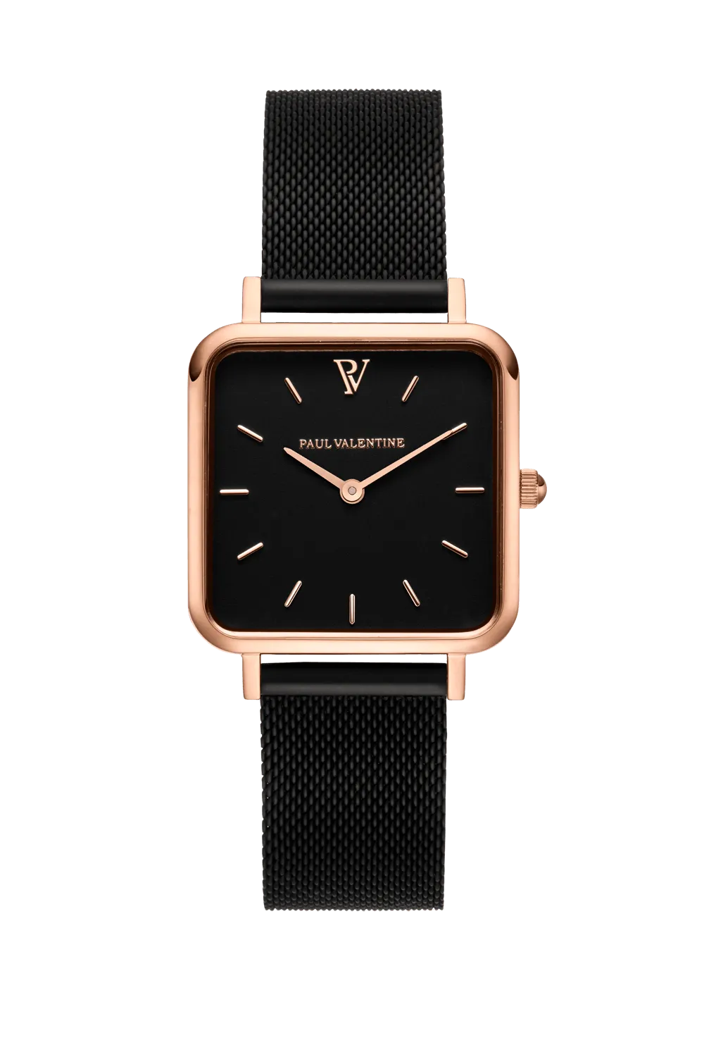 Glossyedge Rose Gold Black Mesh Black