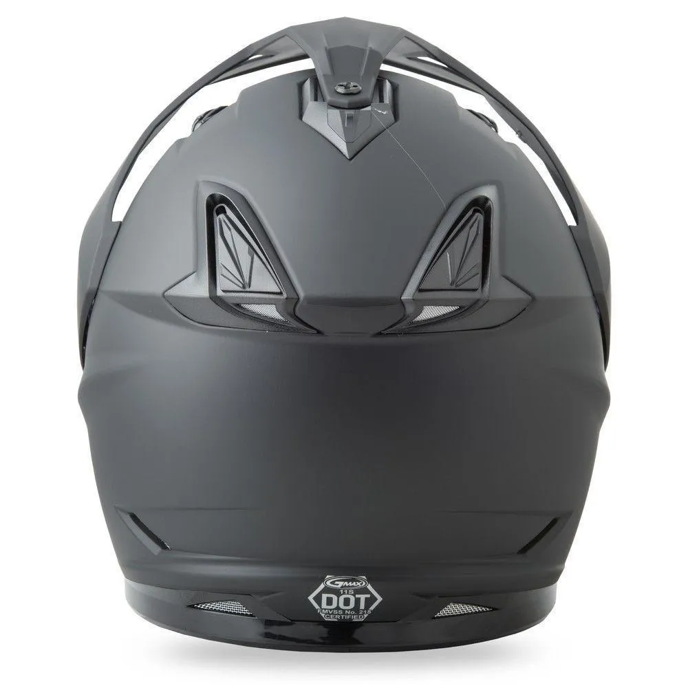 GMax GM11D Flat Black Dual Sport Helmet