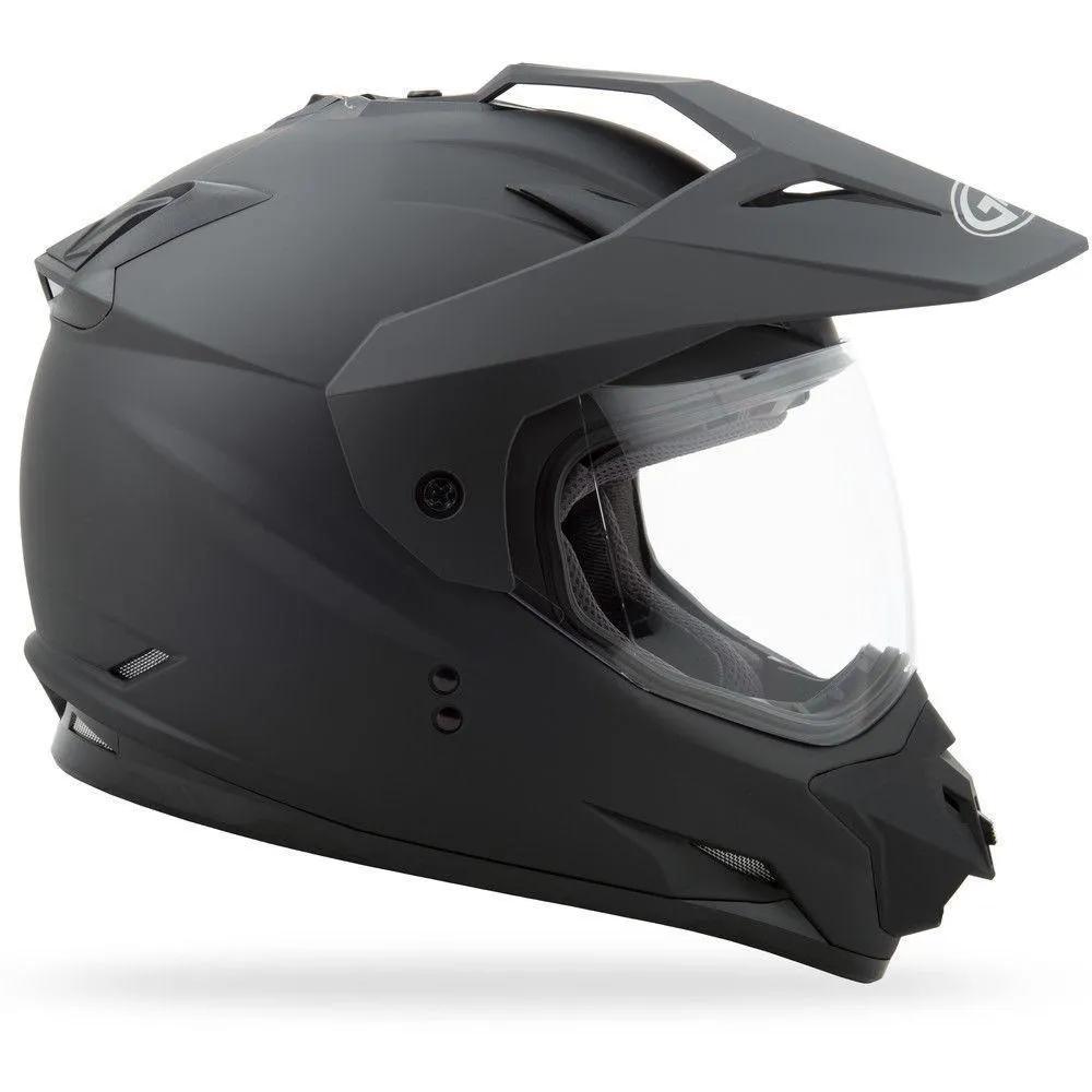 GMax GM11D Flat Black Dual Sport Helmet