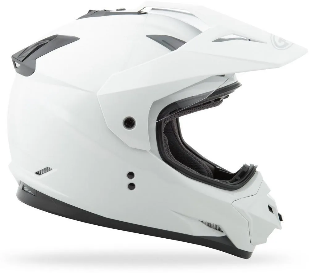 GMax GM11D White Dual Sport Helmet