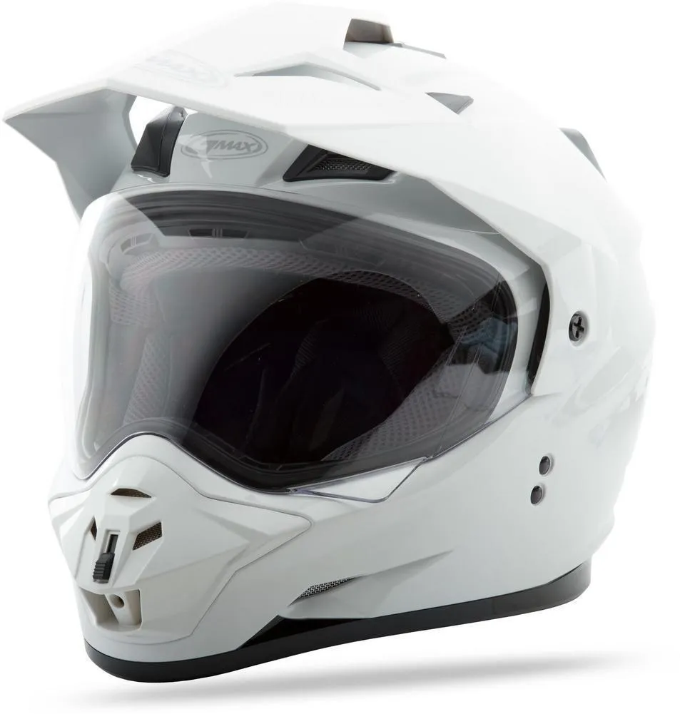 GMax GM11D White Dual Sport Helmet