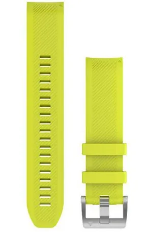 GRM Watch Band QuickFit 22 Amp Yellow Silicone