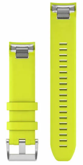 GRM Watch Band QuickFit 22 Amp Yellow Silicone