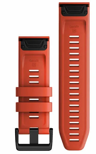 GRM Watch Band QuickFit 26 Flame Red Silicone