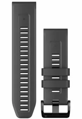 GRM Watch Band QuickFit 26 Graphite Silicone