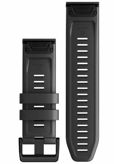 GRM Watch Band QuickFit 26 Graphite Silicone