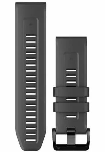 GRM Watch Band QuickFit 26 Graphite Silicone