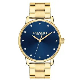 Grnd Women Blue Quartz/Analog Watch