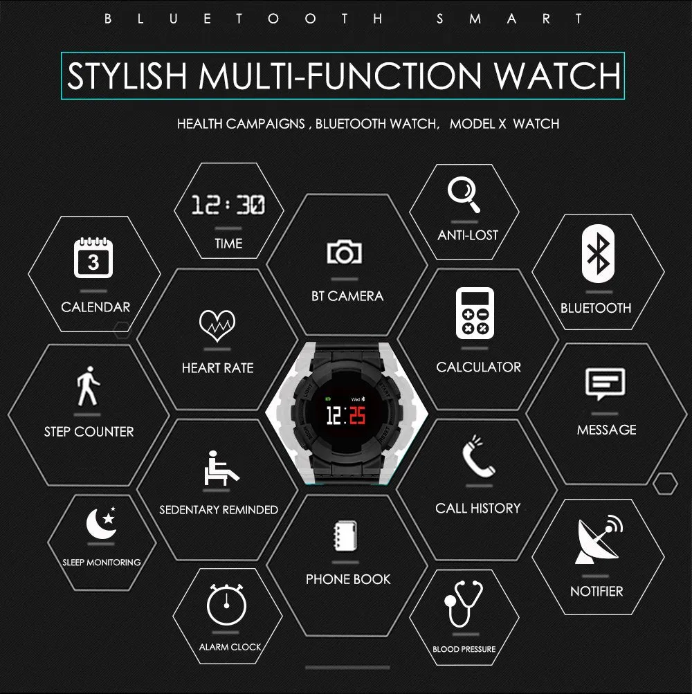 Hangoverr Power X Series Smart Sports Watch - Blue