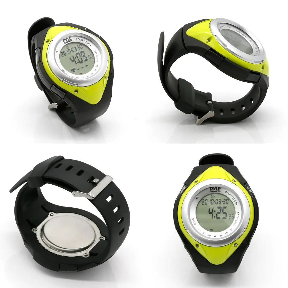 Heart Rate Monitor Watch W/Minimum, Average Heart Rate, Calorie Counter, And Target Zones(Green Color)