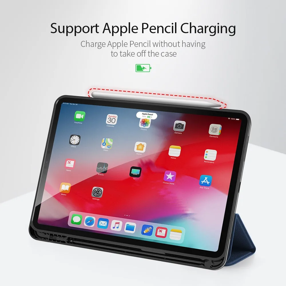 Horizontal PU Leather Case With Three-folding Holder & Pen Slot for iPad Air 4th Gen (2020),iPad Air 5th Gen (2022), iPad Air 6th Gen (2024)