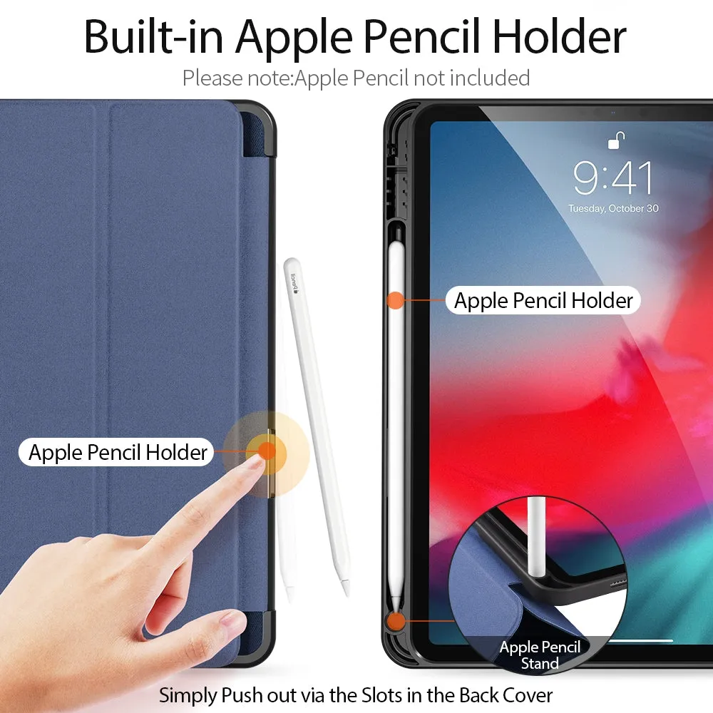 Horizontal PU Leather Case With Three-folding Holder & Pen Slot for iPad Air 4th Gen (2020),iPad Air 5th Gen (2022), iPad Air 6th Gen (2024)