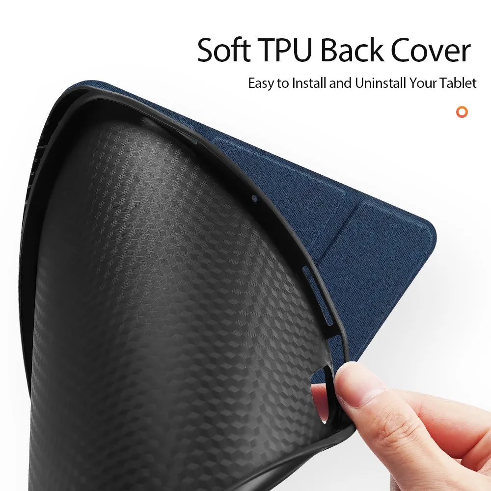 Horizontal PU Leather Case With Three-folding Holder & Pen Slot for iPad Air 4th Gen (2020),iPad Air 5th Gen (2022), iPad Air 6th Gen (2024)