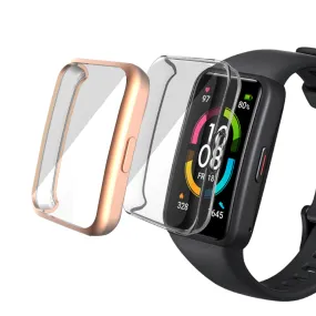 Huawei Band 7 TPU Watch Case|Rose Gold/ Clear
