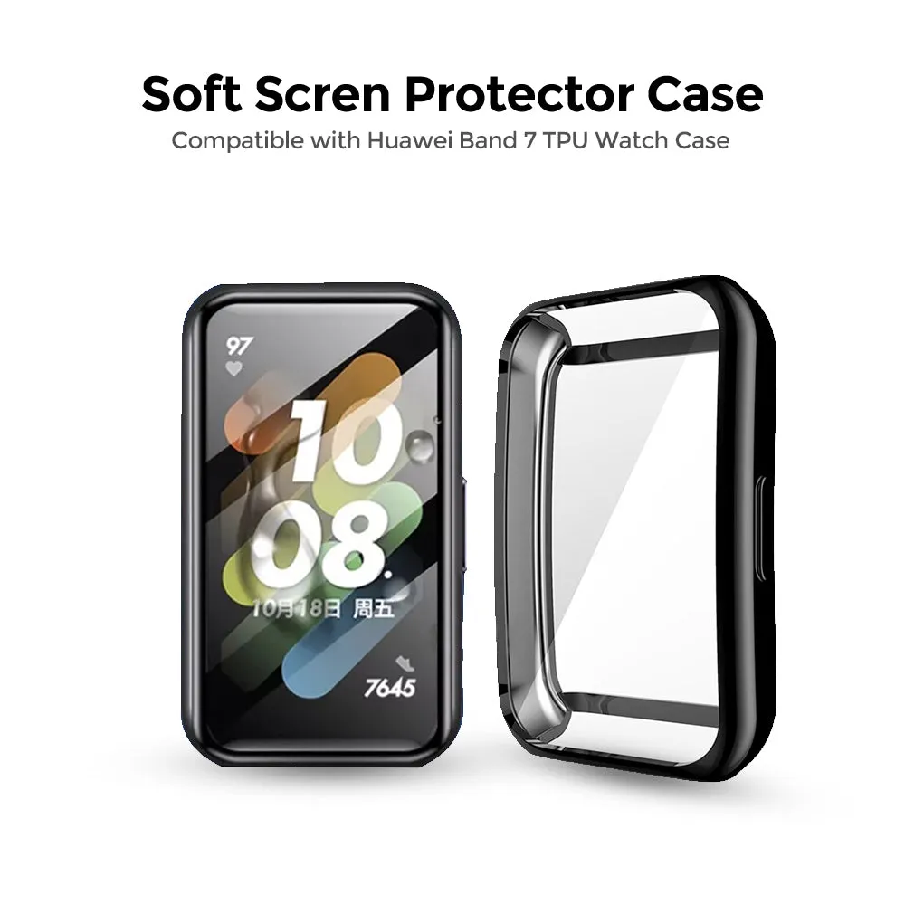 Huawei Band 7 TPU Watch Case|Rose Gold/ Clear