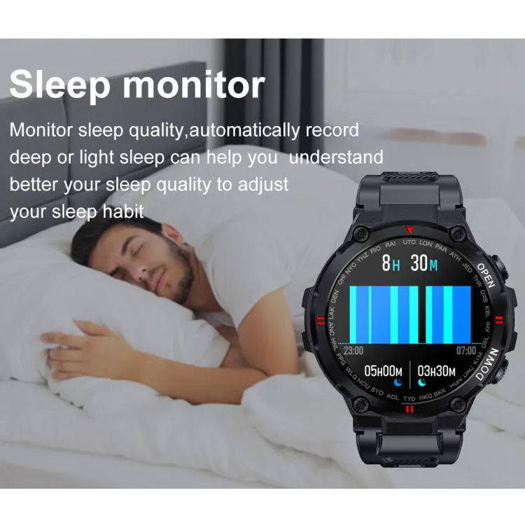K22 Smartwatch with 1.28" IPS Display, Menstrual Cycle Alerts, Bluetooth Calling, and Sleep Tracking