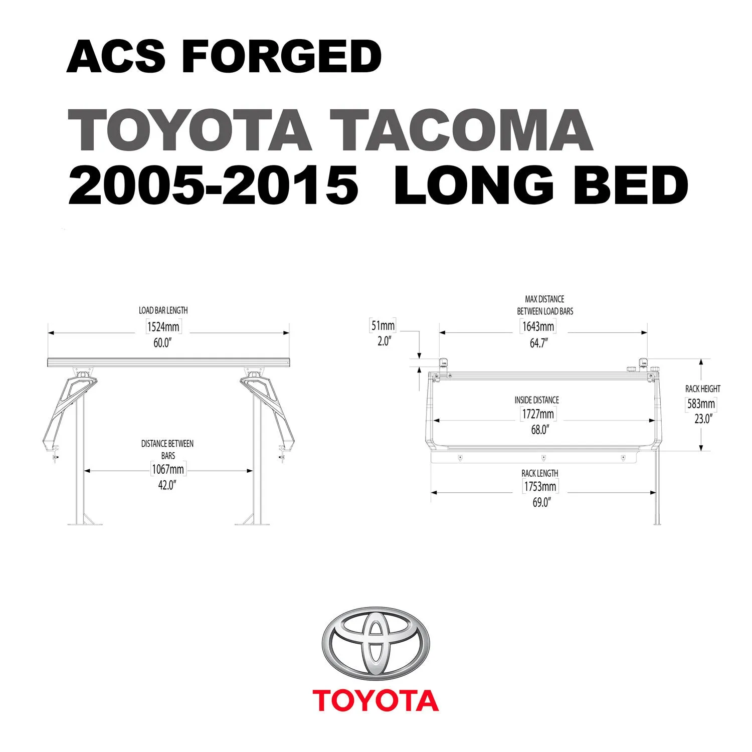 Leitner Active Cargo System FORGED Bed Rack For TOYOTA