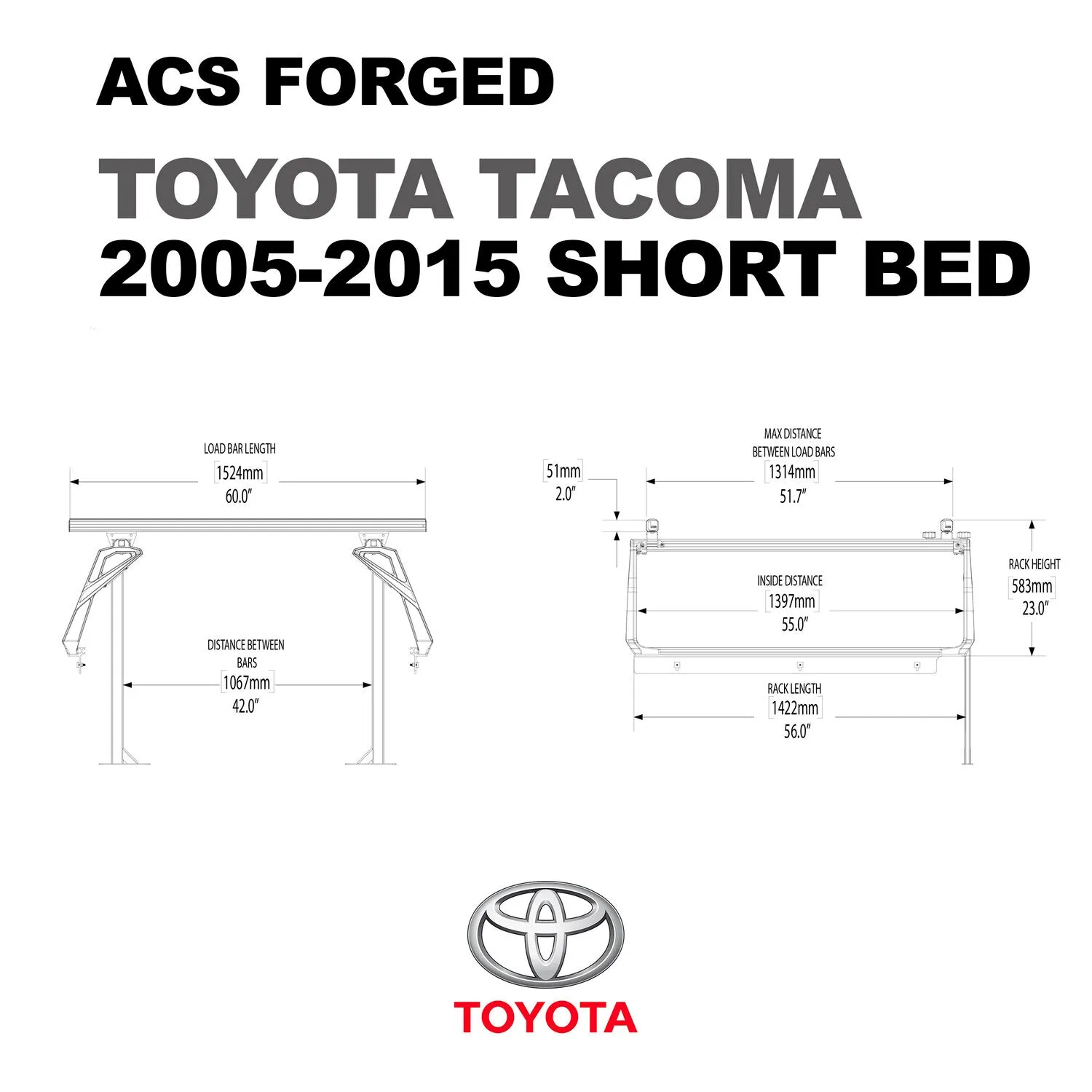Leitner Active Cargo System FORGED Bed Rack For TOYOTA