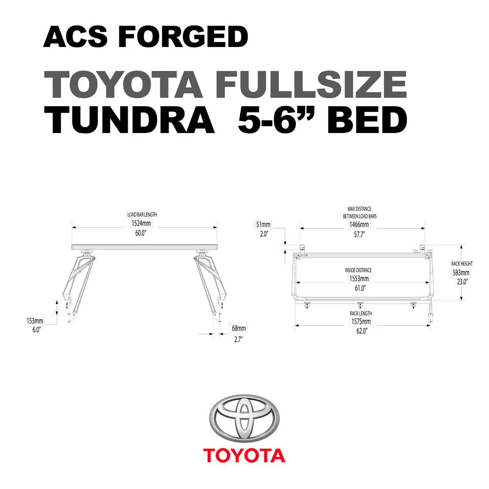 Leitner Active Cargo System FORGED Bed Rack For TOYOTA