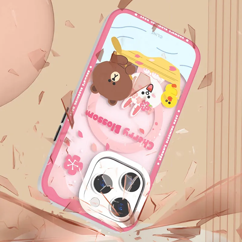 Line Friends Brown MagSafe Anti-Scratch Back Shockproof Cover Case