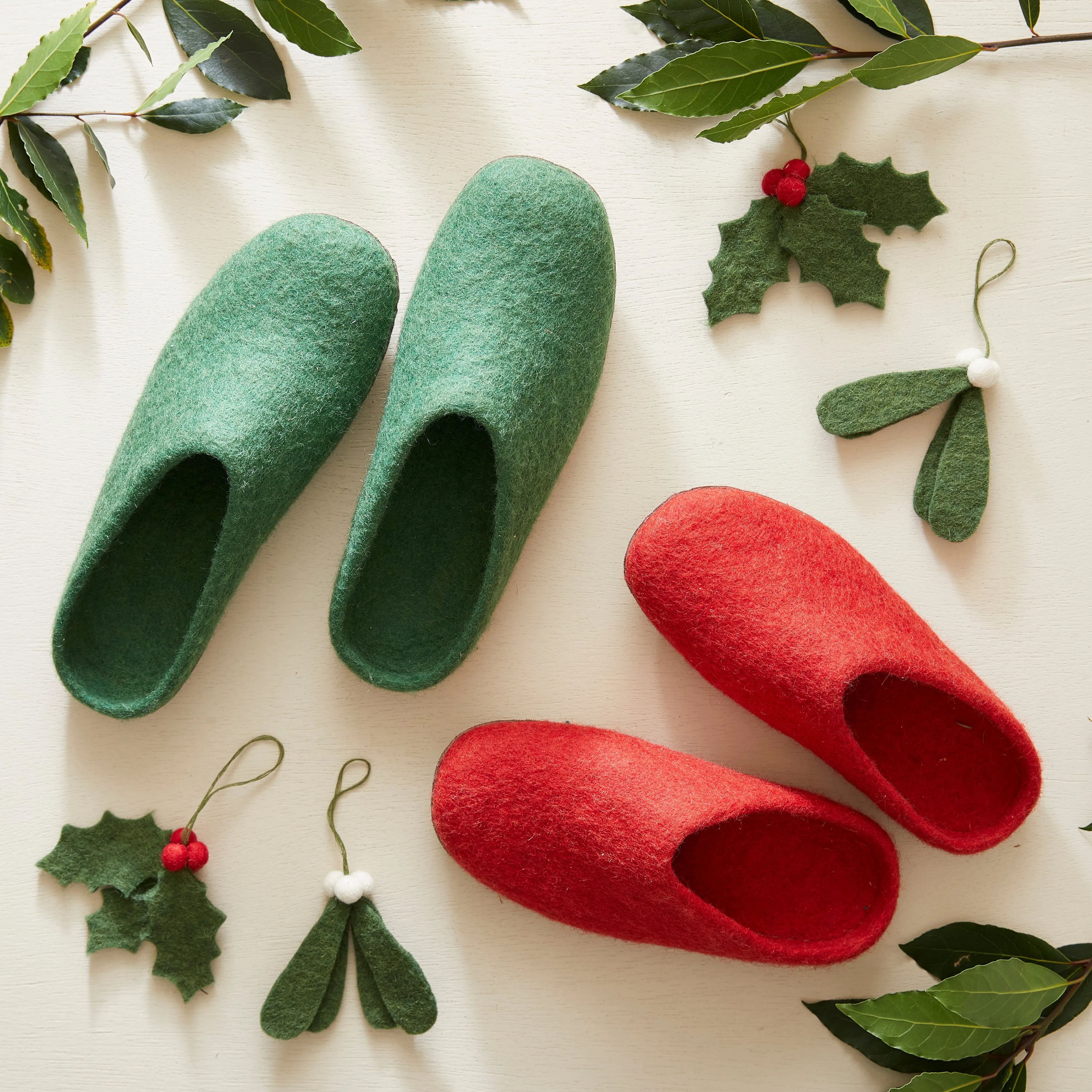 LISSO Felt Mistletoe Hanging Decoration Pack 5 (WS)