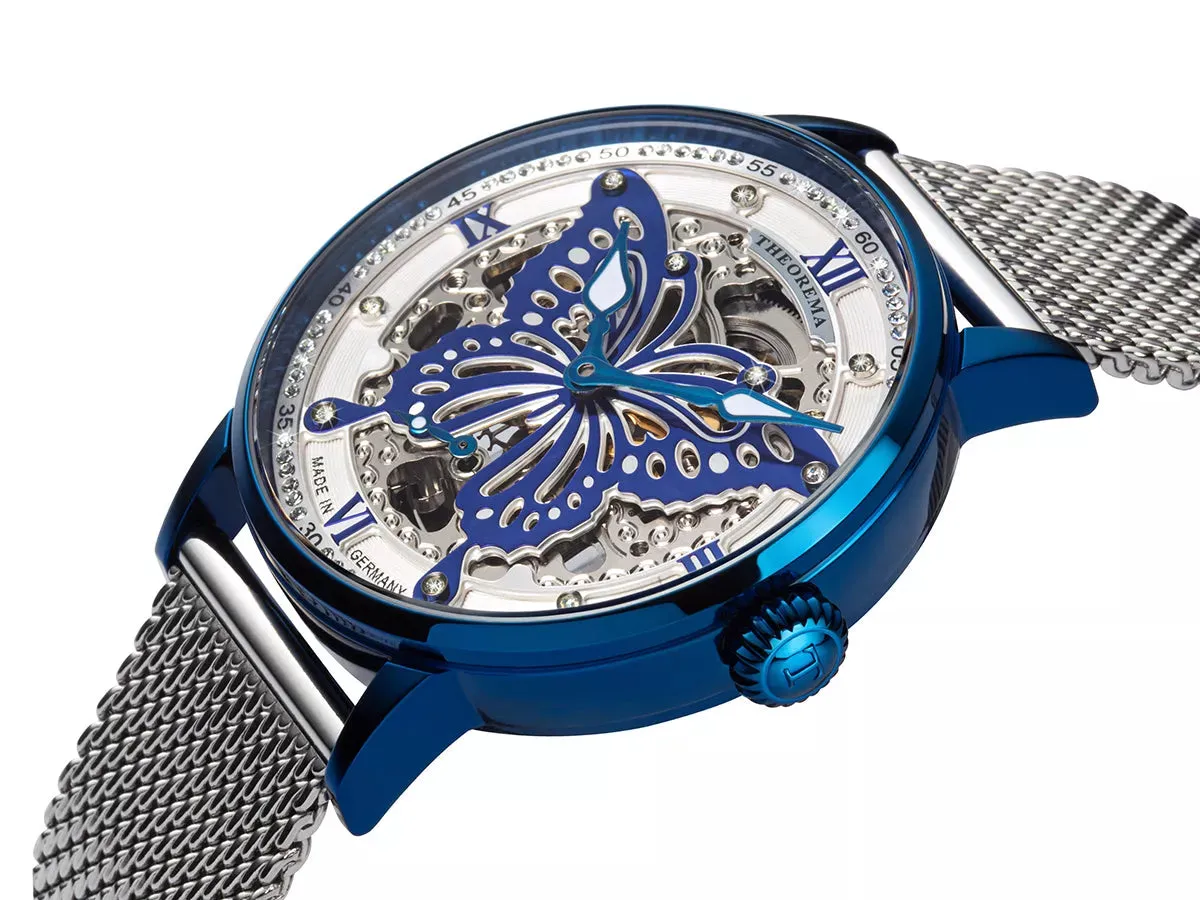 Madame Butterfly Theorema - GM-123-12 |Blue| Made in Germany with 82 Swarovski