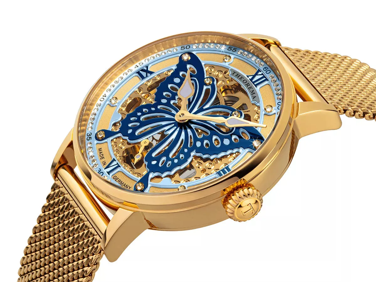 Madame Butterfly Theorema - GM-123-14 |Gold| Made in Germany with 82 Swarovski