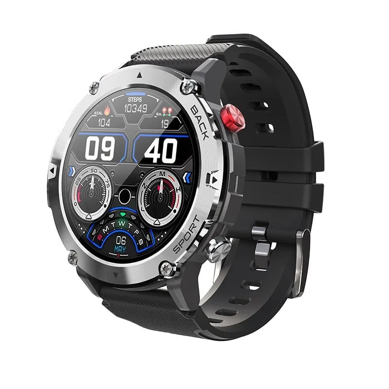Military 2023 HD LCD Bluetooth Tactical Smart Watch