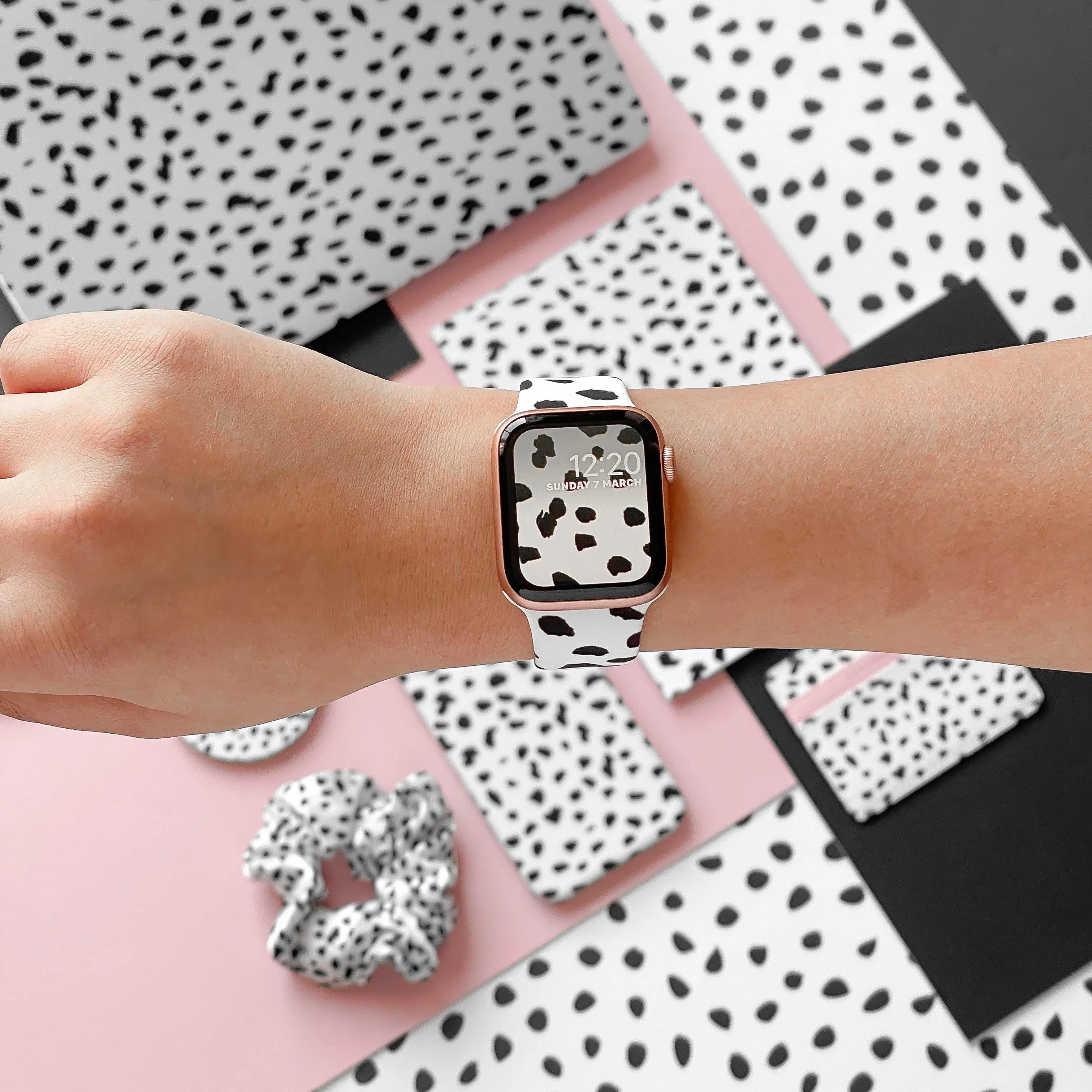 Monochrome Spots Apple Watch Strap